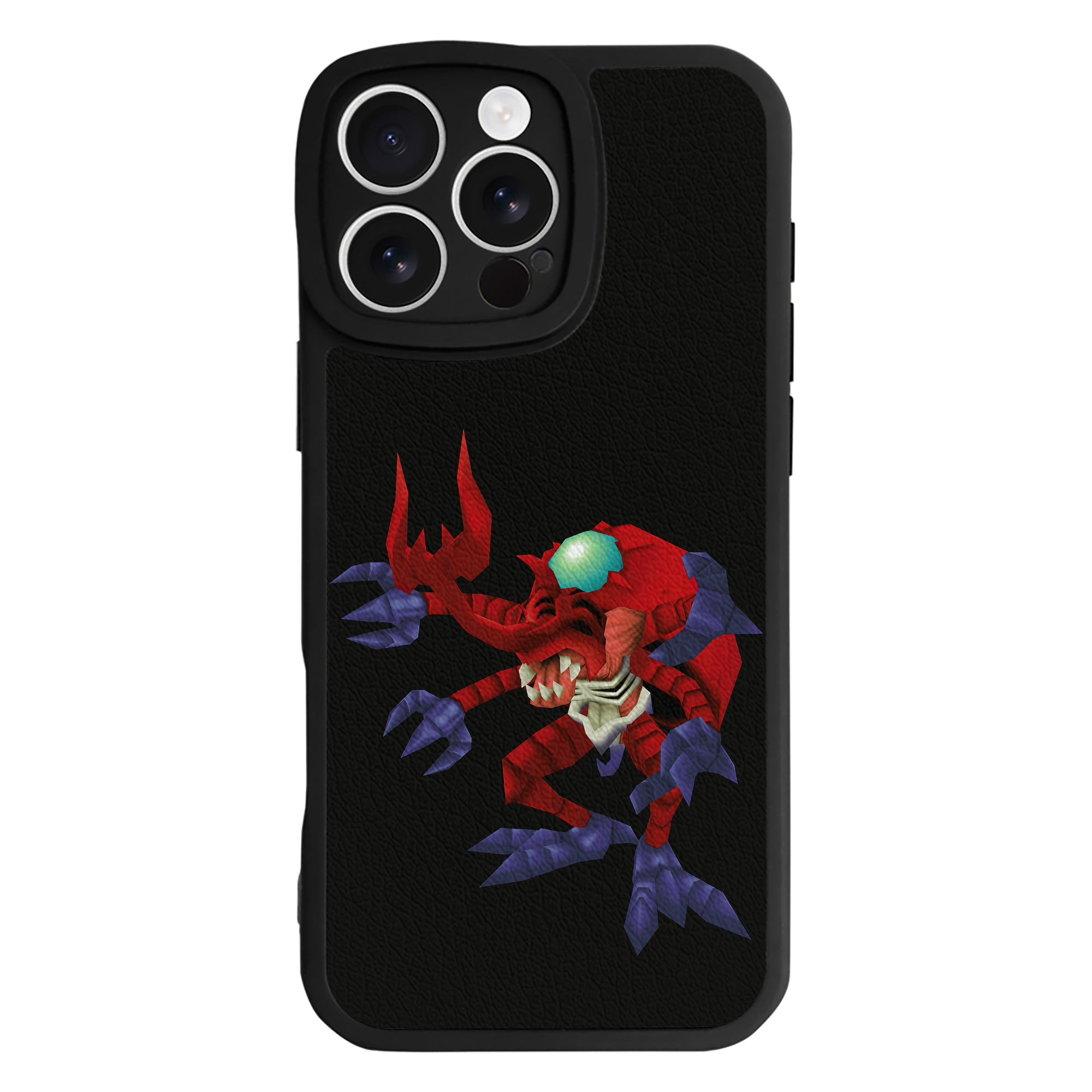 （画像用） Digimon デジタルモンスター/デジモン 【iPhone 16シリーズ対応】シリコンスマホケース（レザー調） 材質：シリコン